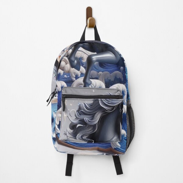 Item preview, Enchanting Unicorn and Maiden in Ocean Waves Art designed and sold by choder61.