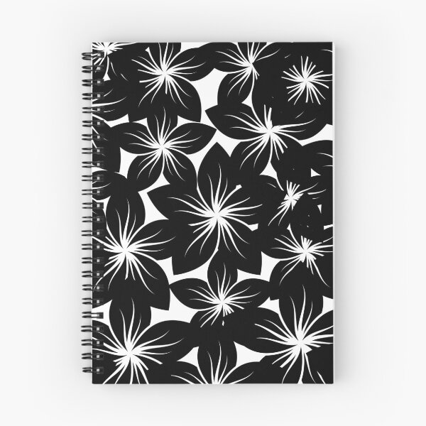 Item preview, Bold Monochrome Floral Pattern designed and sold by cosmiccircles01.