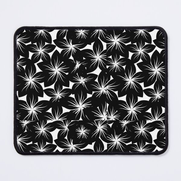 Item preview, Bold Monochrome Floral Pattern designed and sold by cosmiccircles01.