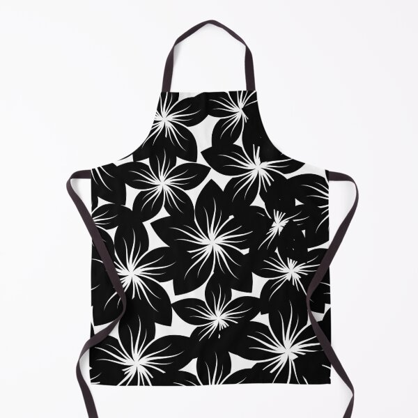 Item preview, Bold Monochrome Floral Pattern designed and sold by cosmiccircles01.