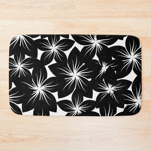 Item preview, Bold Monochrome Floral Pattern designed and sold by cosmiccircles01.