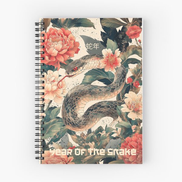 Item preview, Year Of The Snake 蛇年 Chinese Flora Design designed and sold by GraTEEtude.
