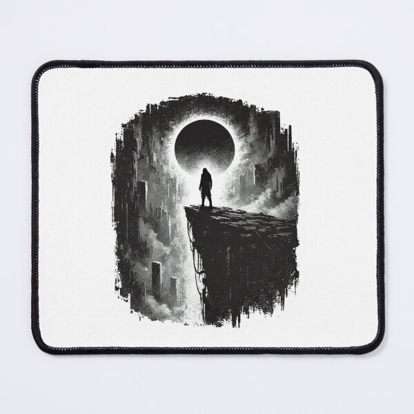 Item preview, Lone Warrior Eclipse - Dark Gritty Aesthetic Sticker designed and sold by Rhykho Realm.