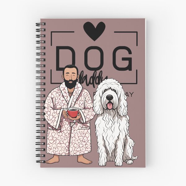 Item preview, Dog Dad All Day Every Day – Cozy Morning with a Komondor designed and sold by GoodyPaws.