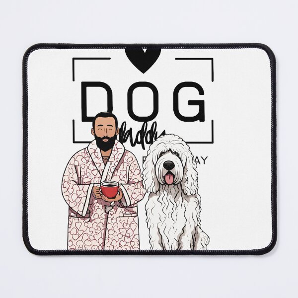 Item preview, Dog Dad All Day Every Day – Cozy Morning with a Komondor designed and sold by GoodyPaws.