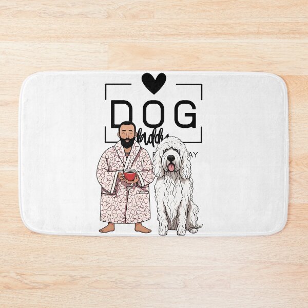 Item preview, Dog Dad All Day Every Day – Cozy Morning with a Komondor designed and sold by GoodyPaws.