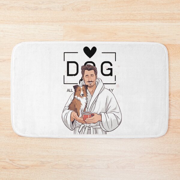 Item preview,  Dog Dad All Day Every Day – Cozy Morning with a Shetland Sheepdog designed and sold by GoodyPaws.