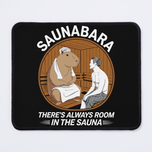 Item preview,  Saunabara Capybara Friendship "There's always room in the sauna" designed and sold by SubtleSplit.
