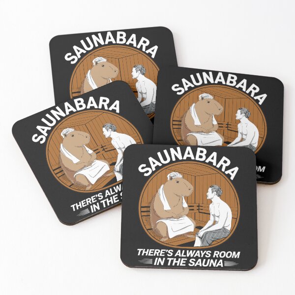 Item preview,  Saunabara Capybara Friendship "There's always room in the sauna" designed and sold by SubtleSplit.