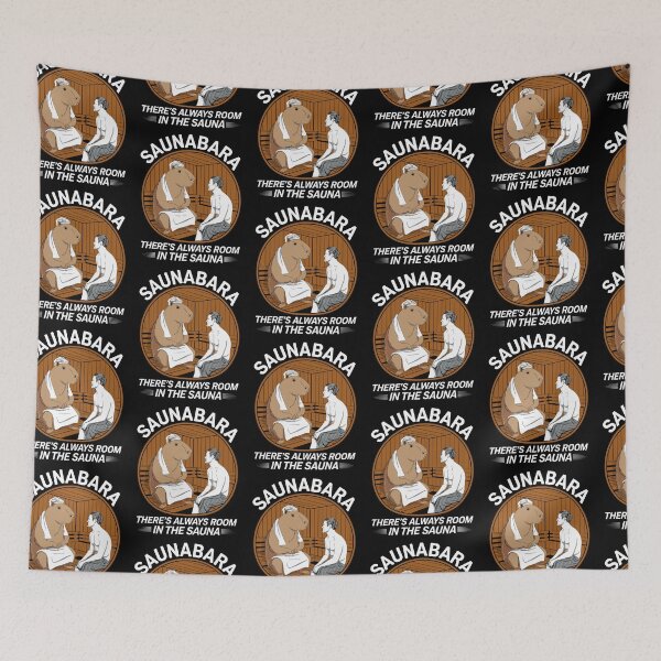 Item preview,  Saunabara Capybara Friendship "There's always room in the sauna" designed and sold by SubtleSplit.