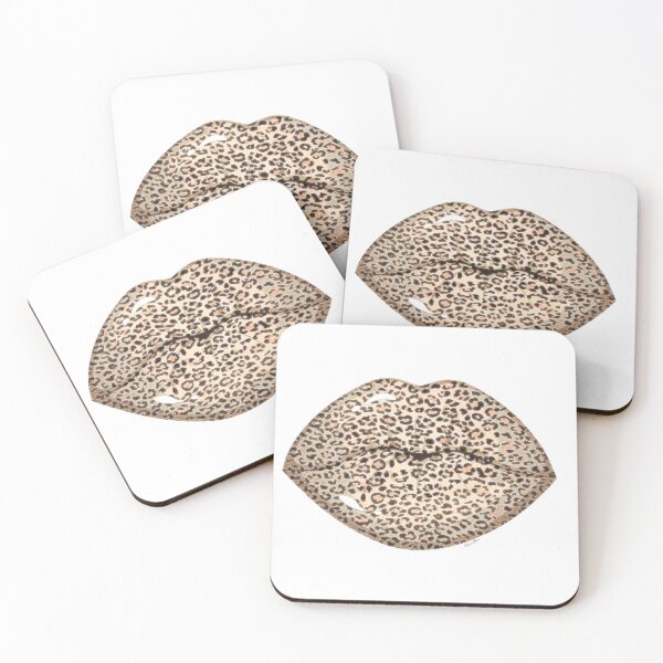 Item preview,  leopard animal skin lips designed and sold by Hen-C-Art.