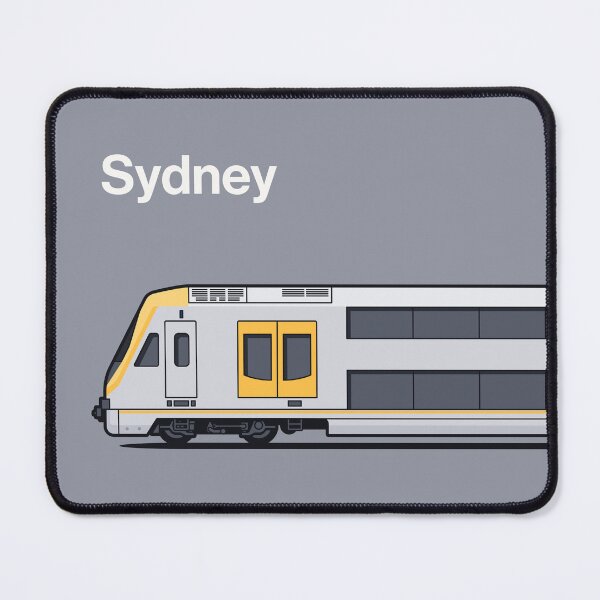Item preview, Sydney M Set Grey Millennium World Train Side Australia designed and sold by VoodooCircus.
