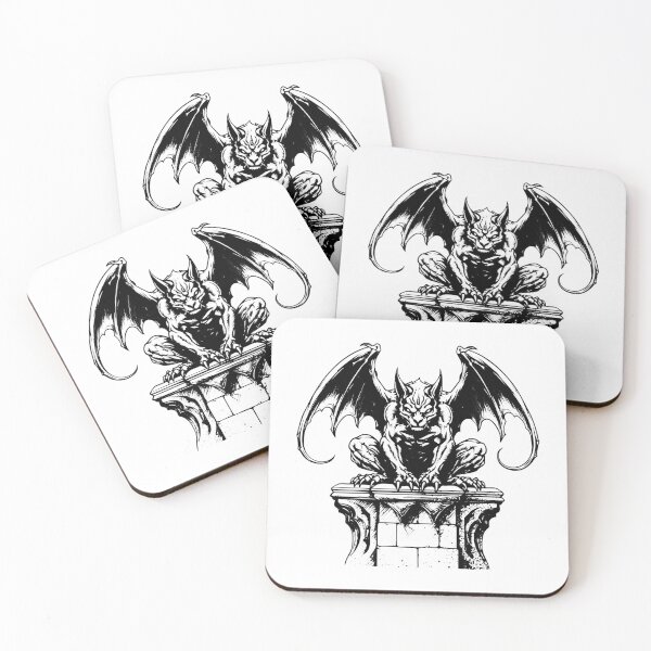 Item preview, Gargoyle Gothic Statue Diablo Sculpture Demon Stone Evil designed and sold by inkoutninja.