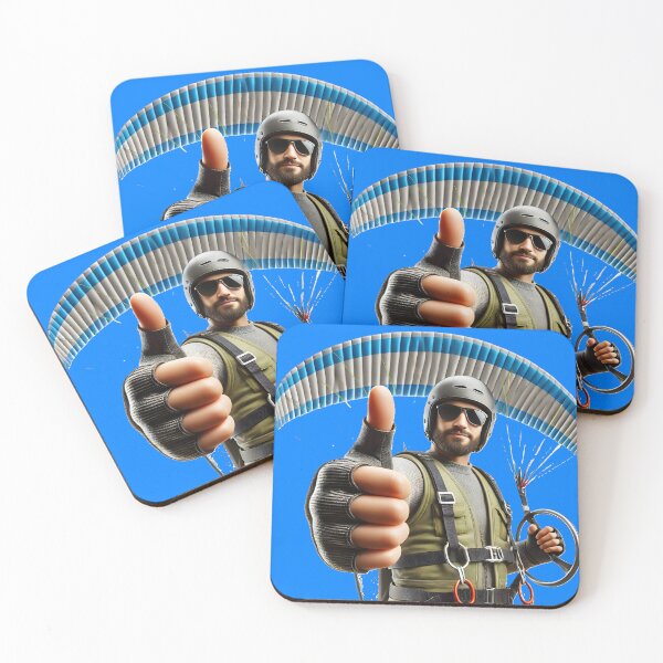 Item preview, Paragliding Skydiving Showing Thumbs Up  designed and sold by WackyJacks.