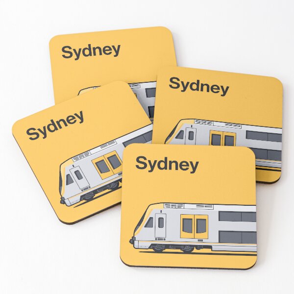 Item preview, Sydney M Set Yellow Millennium World Train Side Australia designed and sold by VoodooCircus.