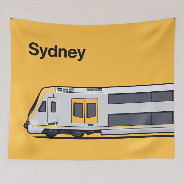 Item preview, Sydney M Set Yellow Millennium World Train Side Australia designed and sold by VoodooCircus.