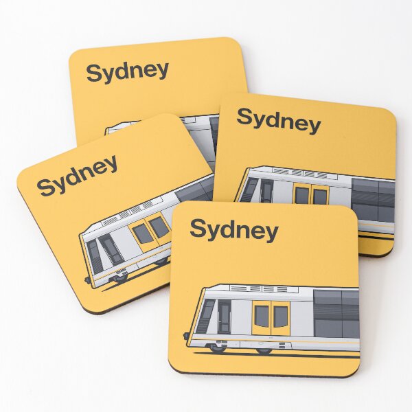 Item preview, Sydney T Set Yellow Tangara World Train Side Australia designed and sold by VoodooCircus.