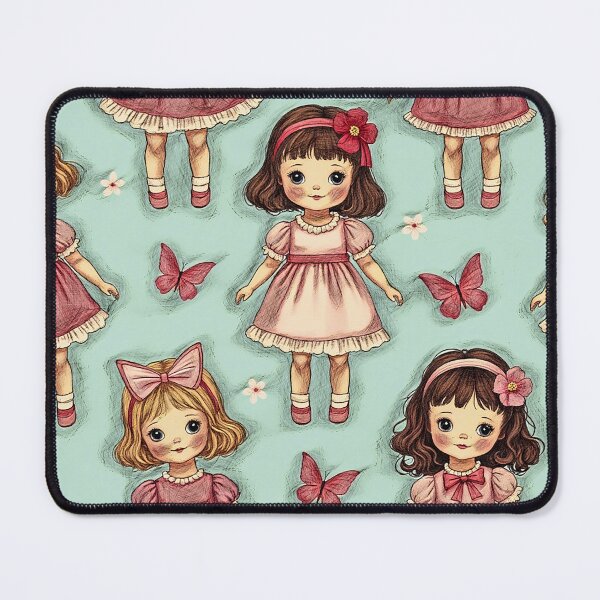 Item preview, Pink & Blue dolled up Pattern designed and sold by Hen-C-Art.
