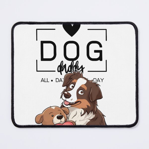 Item preview, Adorable Australian Shepherd with a Plush Teddy Bear – Cartoon Illustration designed and sold by GoodyPaws.