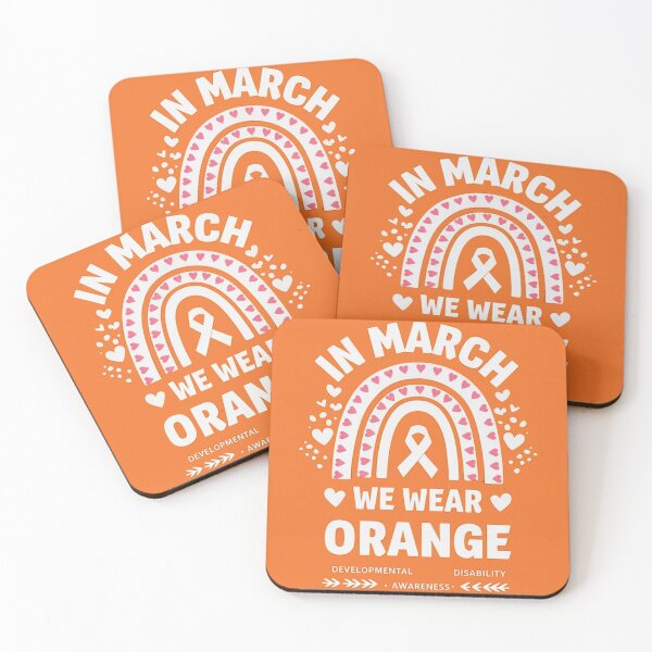 Item preview, In March We Wear Orange Developmental Disability Awareness designed and sold by studiopekepeke.