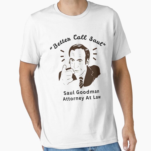 Vista previa del artículo con la obra «Mejor llama a Saul - Saul Goodman», diseñado y vendido por Fanverse Merchandise.