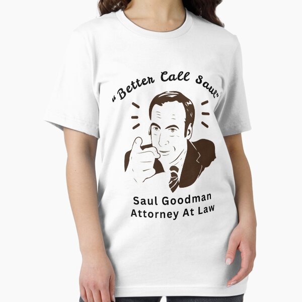 Vista previa del artículo con la obra «Mejor llama a Saul - Saul Goodman», diseñado y vendido por Fanverse Merchandise.