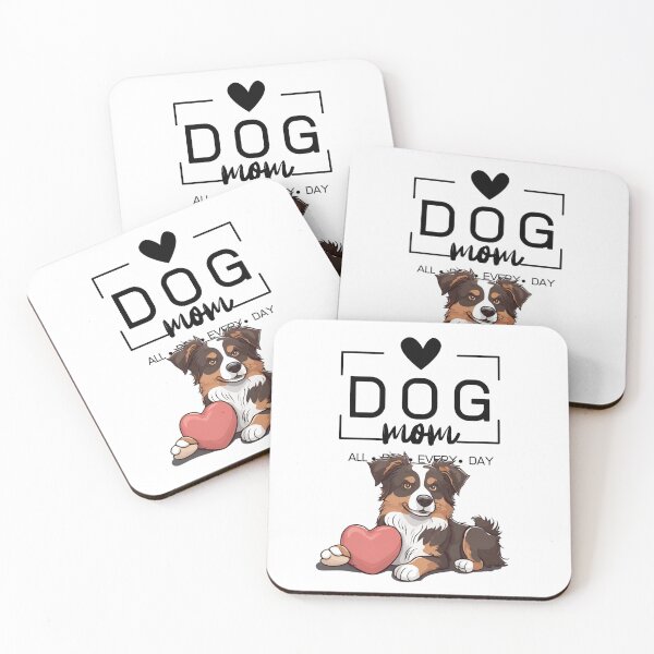 Item preview, Adorable Australian Shepherd with a Plush Teddy Bear – Cartoon Illustration designed and sold by GoodyPaws.