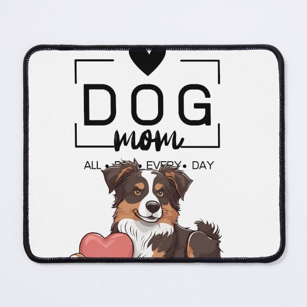 Item preview, Adorable Australian Shepherd with a Plush Teddy Bear – Cartoon Illustration designed and sold by GoodyPaws.
