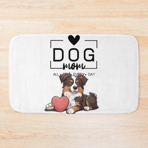 Item preview, Adorable Australian Shepherd with a Plush Teddy Bear – Cartoon Illustration designed and sold by GoodyPaws.