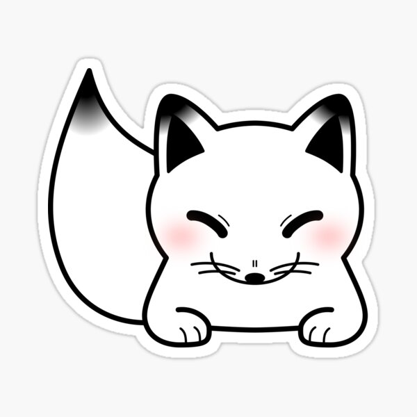 Item preview, River the Arctic Fox: sitting designed and sold by blackeyebruise.