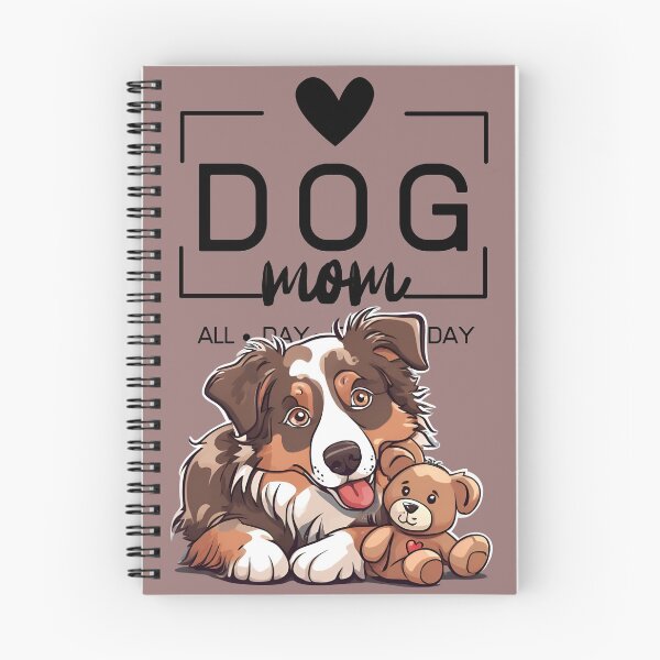 Item preview,  Adorable Australian Shepherd with a Plush Teddy Bear – Cartoon Illustration designed and sold by GoodyPaws.