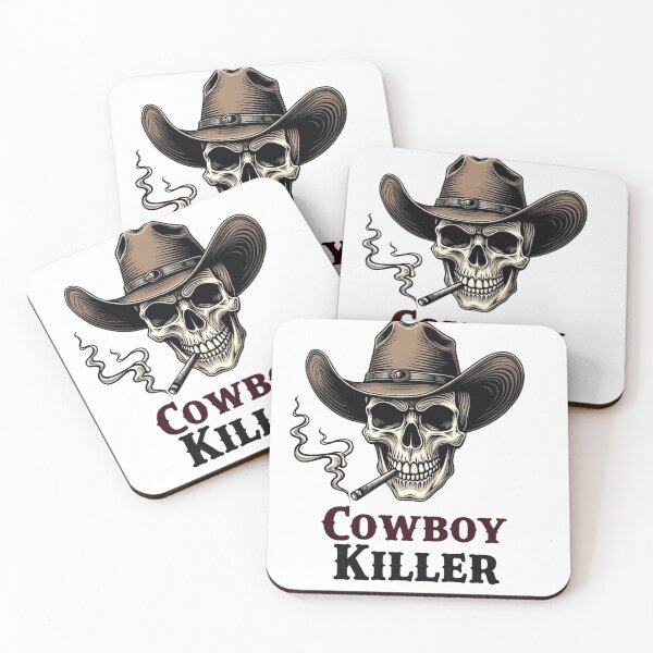 Item preview, Vintage Cowboy Killer Skull Western Outlaw Art designed and sold by haitrieuic96.