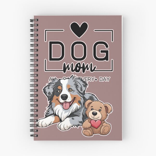 Item preview, Adorable Australian Shepherd with a Plush Teddy Bear – Cartoon Illustration designed and sold by GoodyPaws.