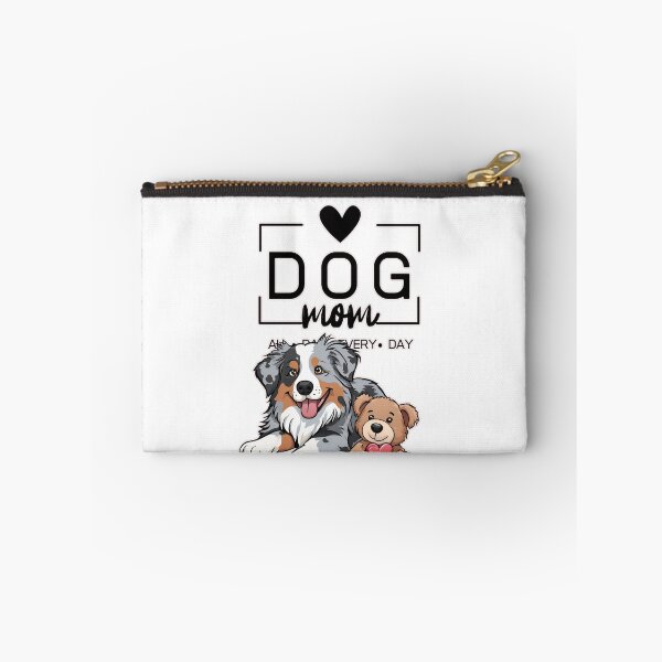 Item preview, Adorable Australian Shepherd with a Plush Teddy Bear – Cartoon Illustration designed and sold by GoodyPaws.