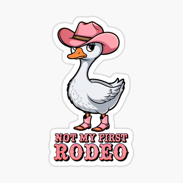 Aperçu de l'œuvre Goose Cowgirl : ce n'est pas mon premier rodéo créée et vendue par getcaffeine.