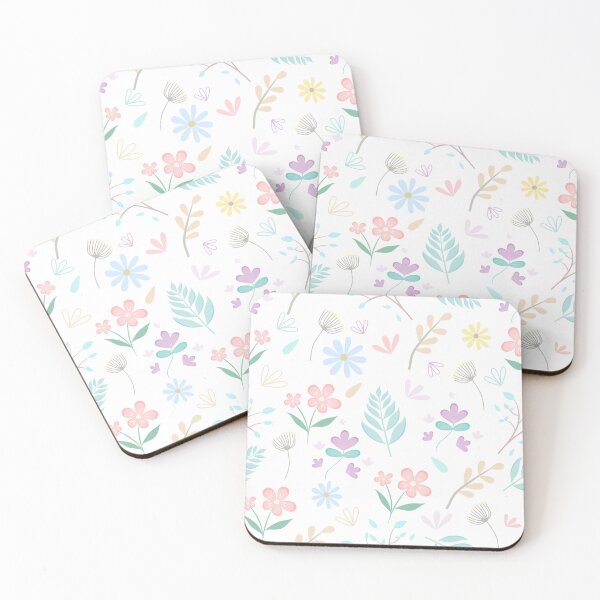 Item preview, A floral pattern in soft pastel tones.  designed and sold by Alynek-Design.