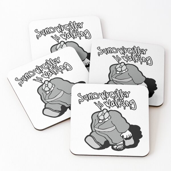 Item preview, Amazing Japanese sumo wrestlers in kimono  (Black and White) designed and sold by R-T-Gracie.