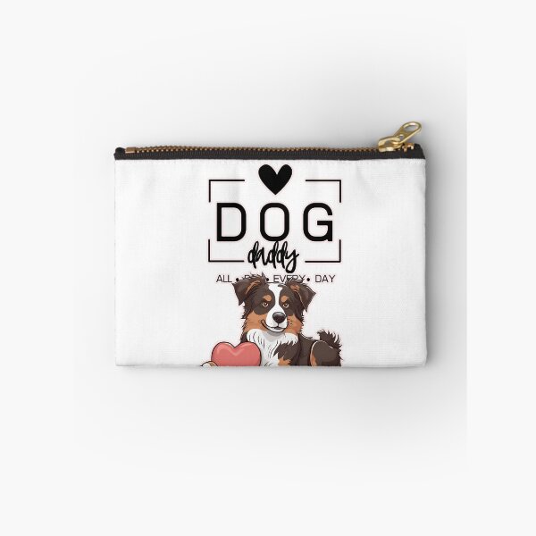 Item preview, Adorable Australian Shepherd with a Plush Teddy Bear – Cartoon Illustration designed and sold by GoodyPaws.