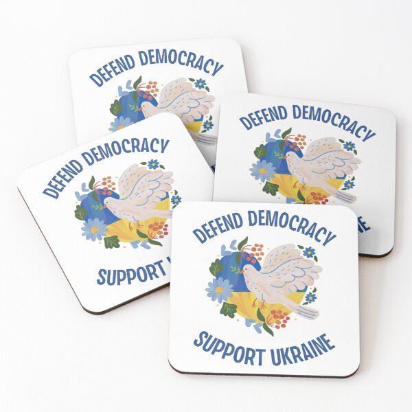 Artikelvorschau, Verteidigt die Demokratie, ukrainische Solidarität, Anti-Trump Vance MAGA, Scheiß auf Putin, steht an der Seite von Selenskyj entworfen und verkauft von kareydiwanpro.