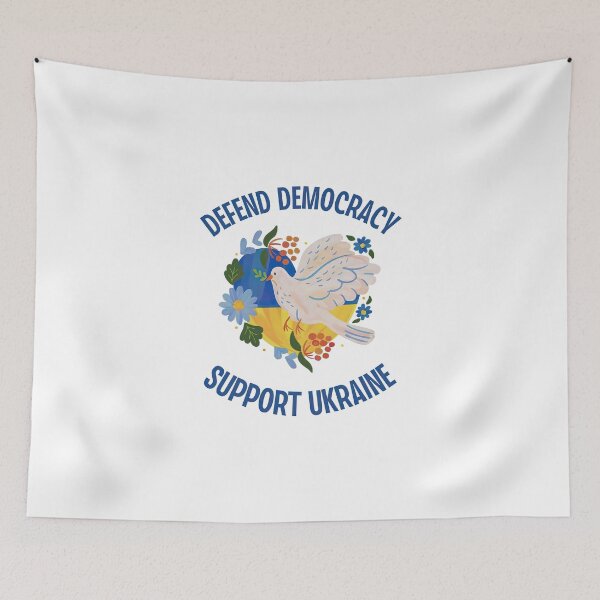Item preview, Defend Democracy, Ukrainian Solidarity, Anti Trump Vance MAGA, Fuck Putin, Stand With Zelenskyy designed and sold by kareydiwanpro.
