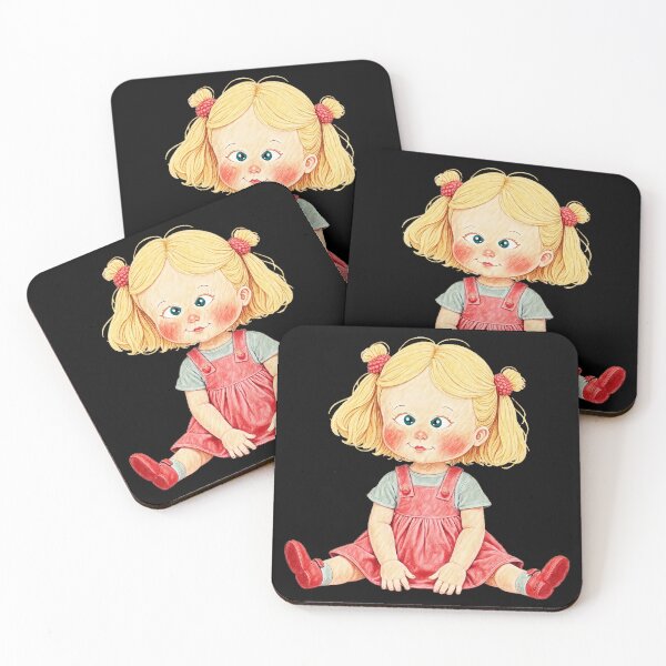 Item preview, Sweet Retro dolled up - Rosy Cheeks & Raspberry Buttons designed and sold by Hen-C-Art.