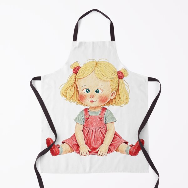 Item preview, Sweet Retro dolled up - Rosy Cheeks & Raspberry Buttons designed and sold by Hen-C-Art.