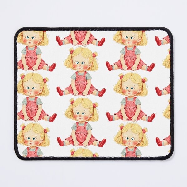 Item preview, Sweet Retro dolled up - Rosy Cheeks & Raspberry Buttons designed and sold by Hen-C-Art.
