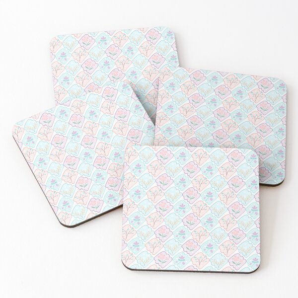 Item preview, A floral pattern in soft pastel tones. designed and sold by Alynek-Design.