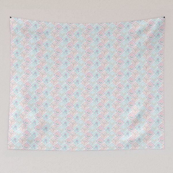 Item preview, A floral pattern in soft pastel tones. designed and sold by Alynek-Design.