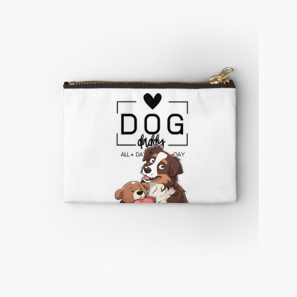 Item preview, Adorable Australian Shepherd with a Plush Teddy Bear – Cartoon Illustration designed and sold by GoodyPaws.