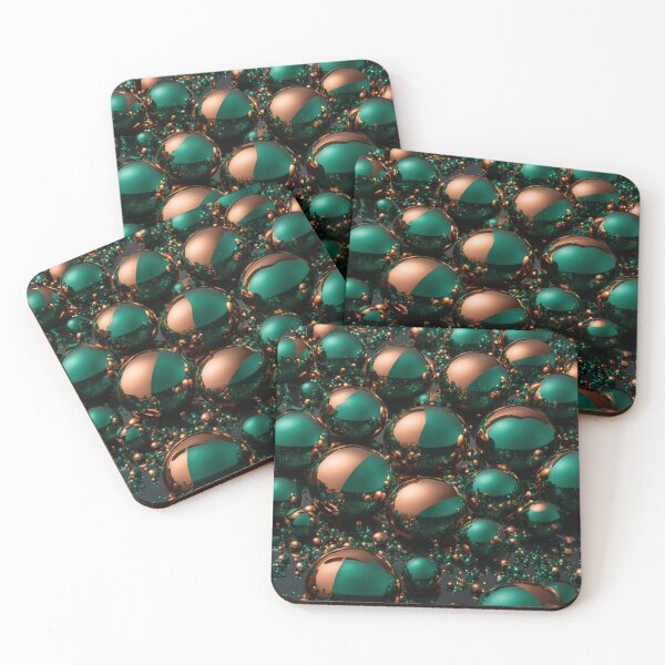 Item preview, Green and Gold Metallic Balls designed and sold by Sadia  Jannat.
