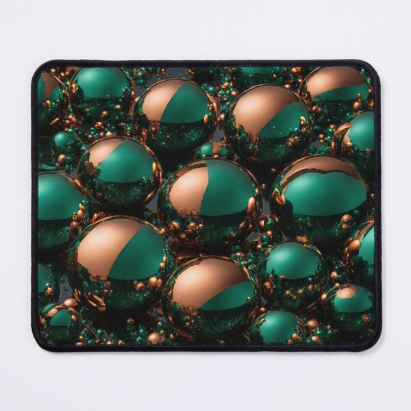 Item preview, Green and Gold Metallic Balls designed and sold by Sadia Jannat.