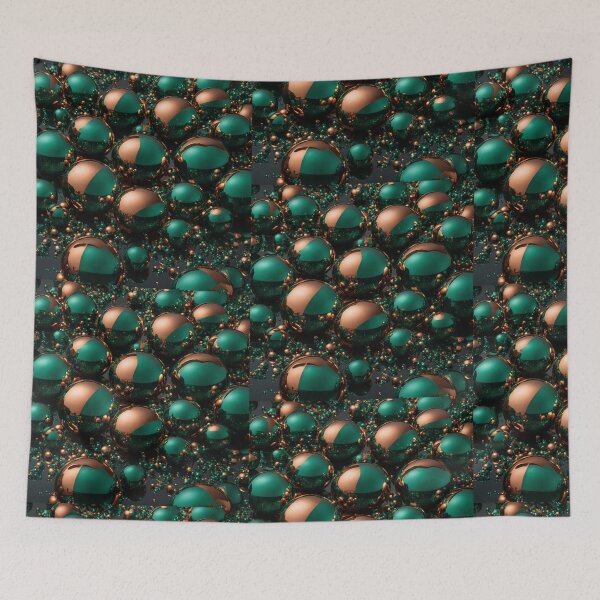 Item preview, Green and Gold Metallic Balls designed and sold by Sadia  Jannat.