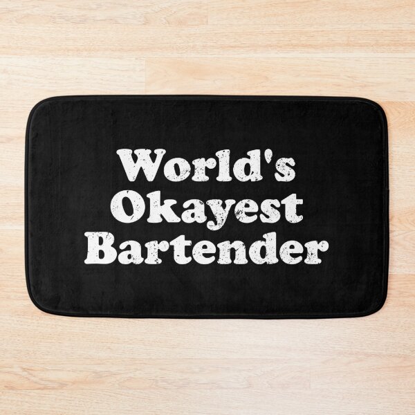 Item preview, World's Okayest Bartender - Bar Waiter Waitress Gift designed and sold by xhearalisa.